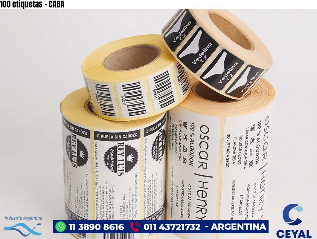 100 etiquetas - CABA