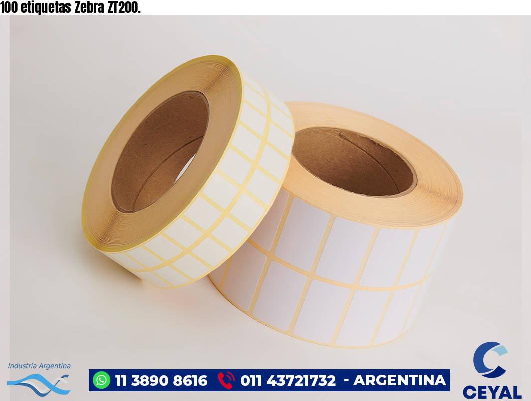 100 etiquetas Zebra ZT200.
