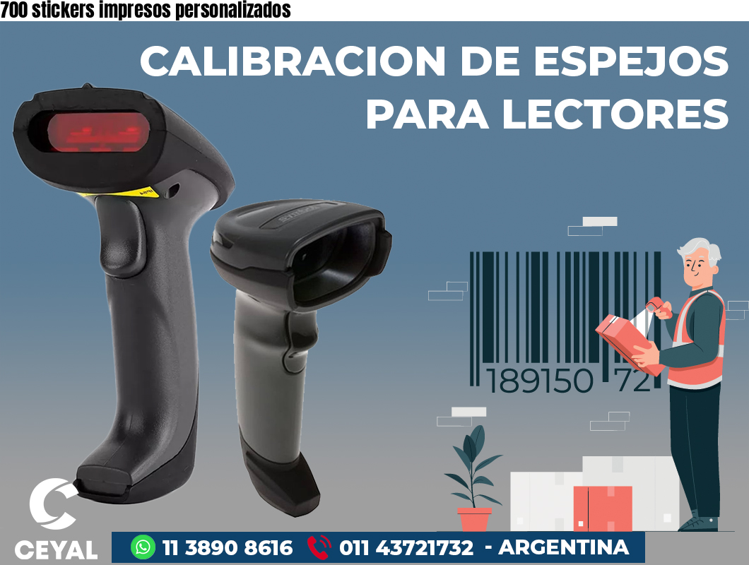 700 stickers impresos personalizados