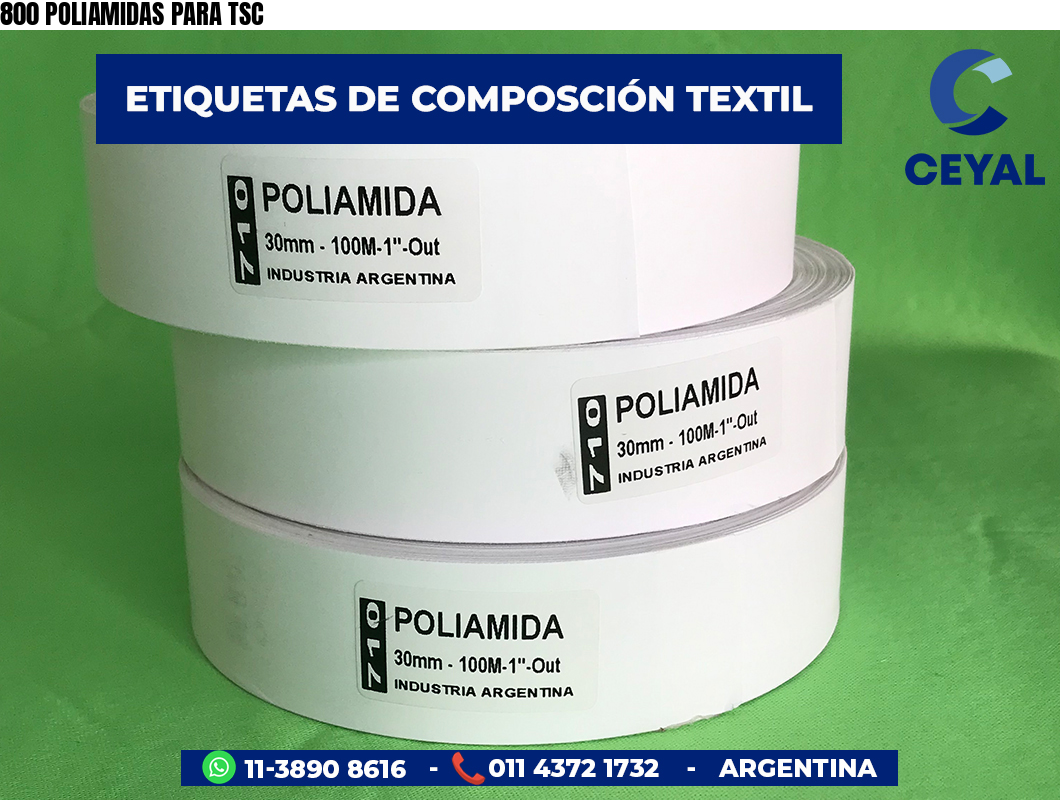 800 POLIAMIDAS PARA TSC