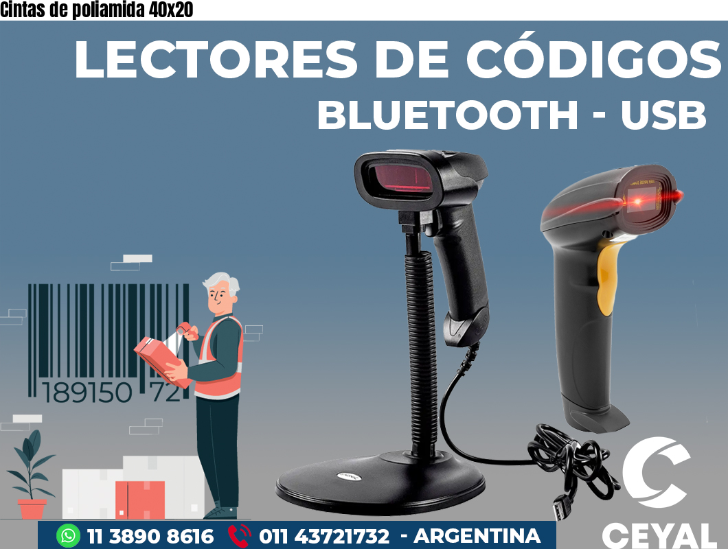 Cintas de poliamida 40x20