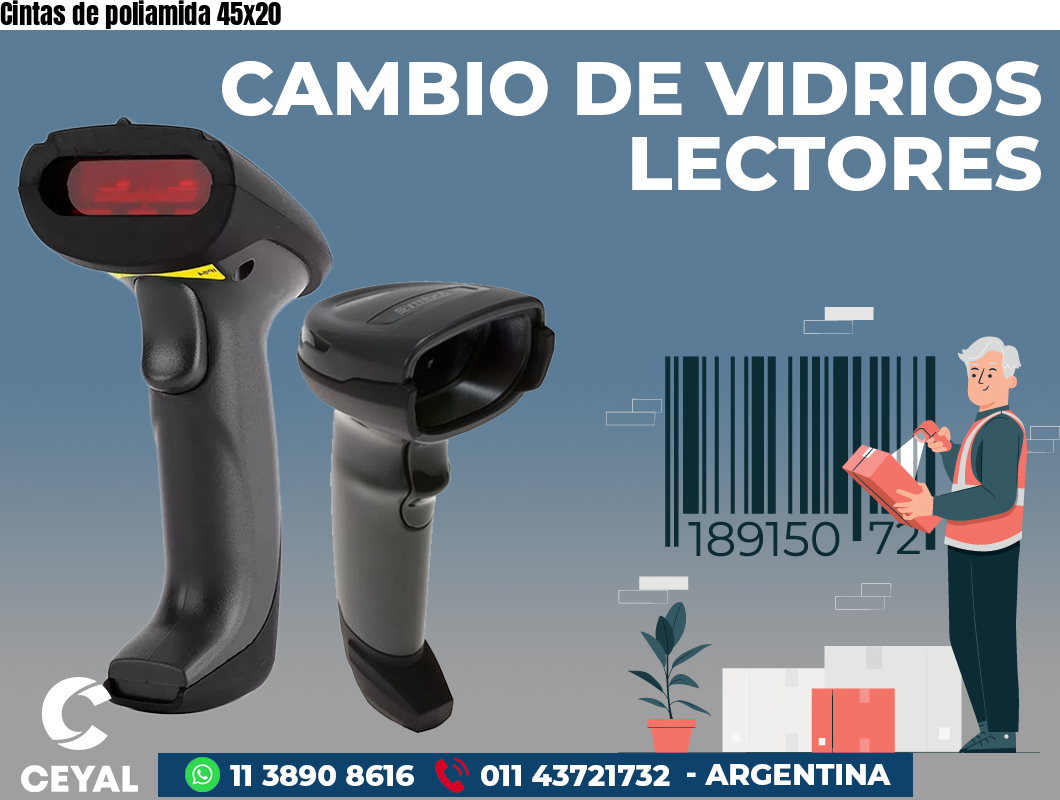 Cintas de poliamida 45x20