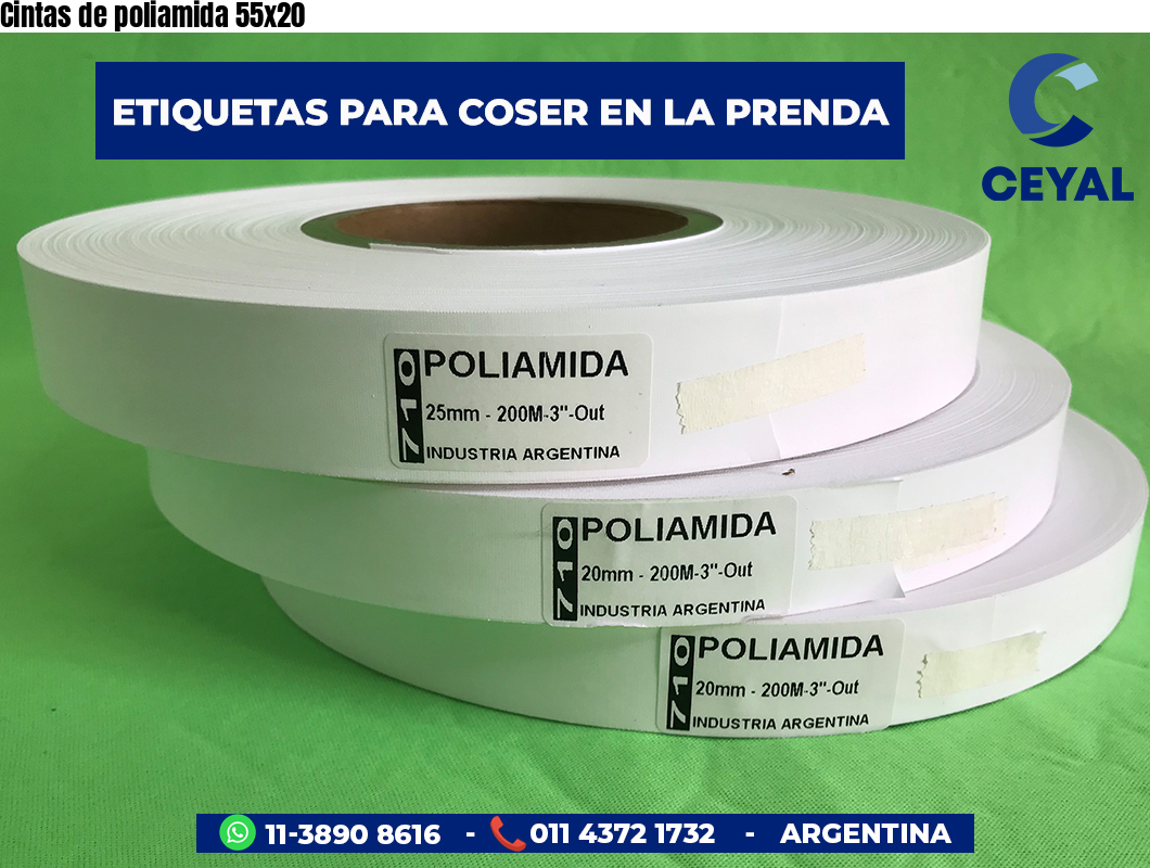 Cintas de poliamida 55×20