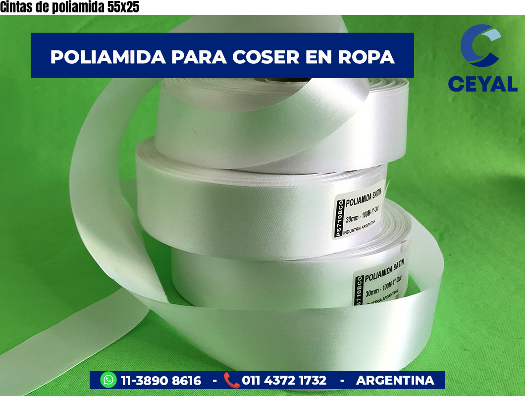 Cintas de poliamida 55×25