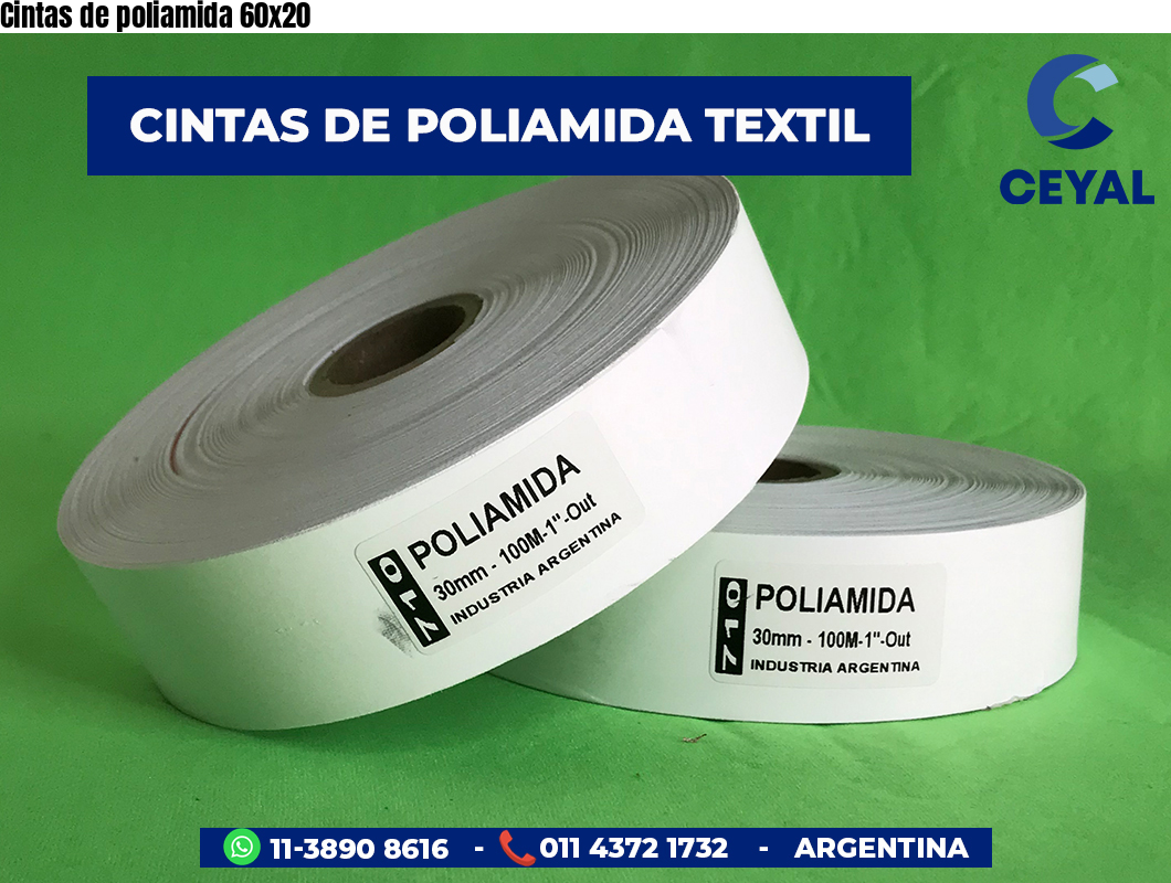 Cintas de poliamida 60×20