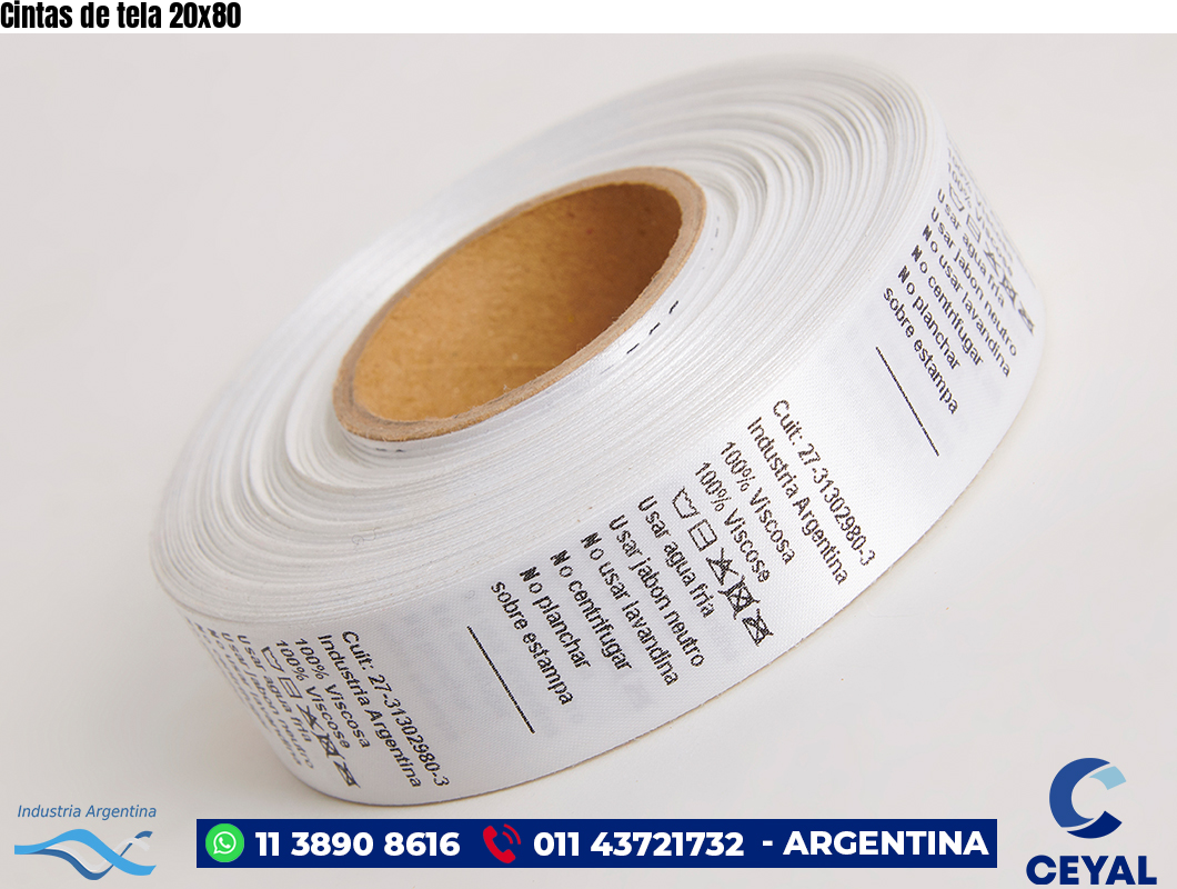 Cintas de tela 20×80