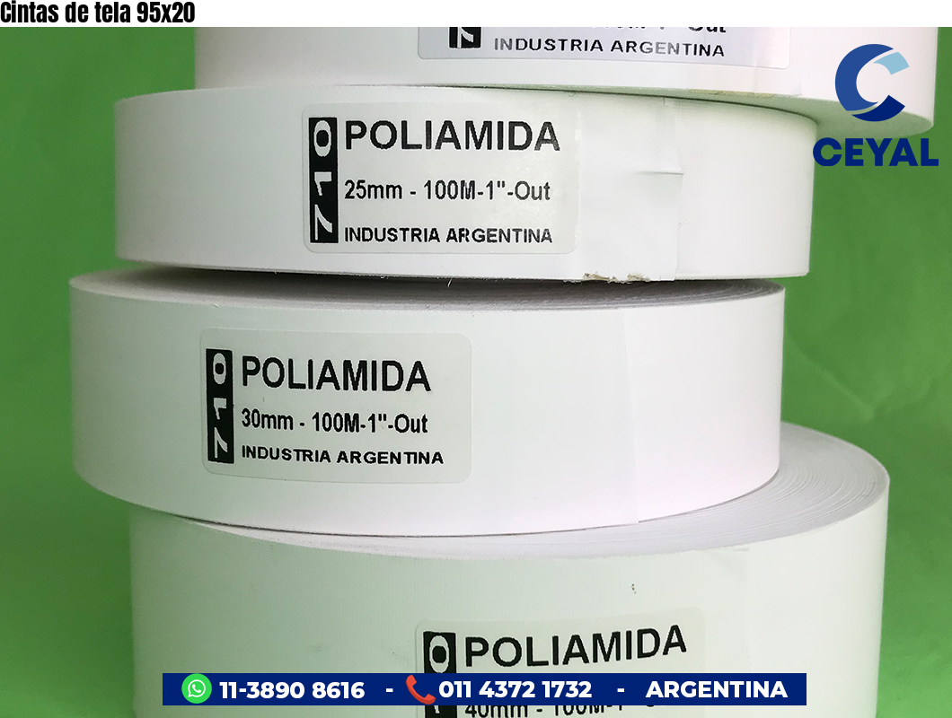 Cintas de tela 95×20