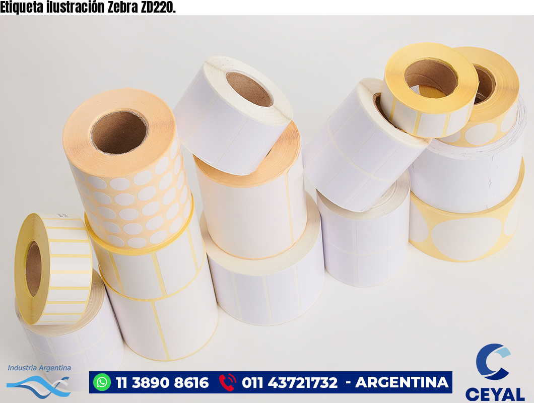 Etiqueta ilustración Zebra ZD220.