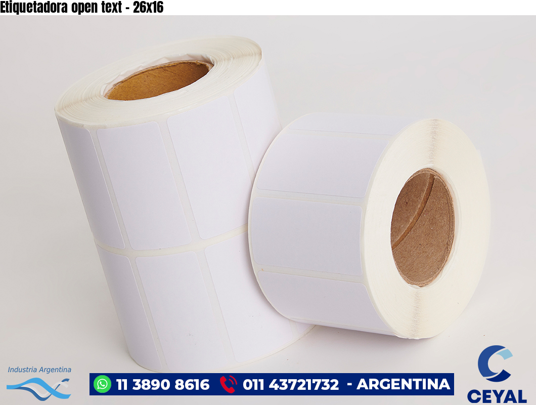 Etiquetadora open text - 26x16