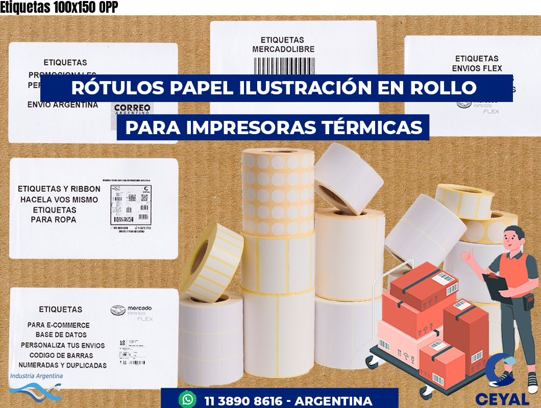 Etiquetas 100x150 OPP