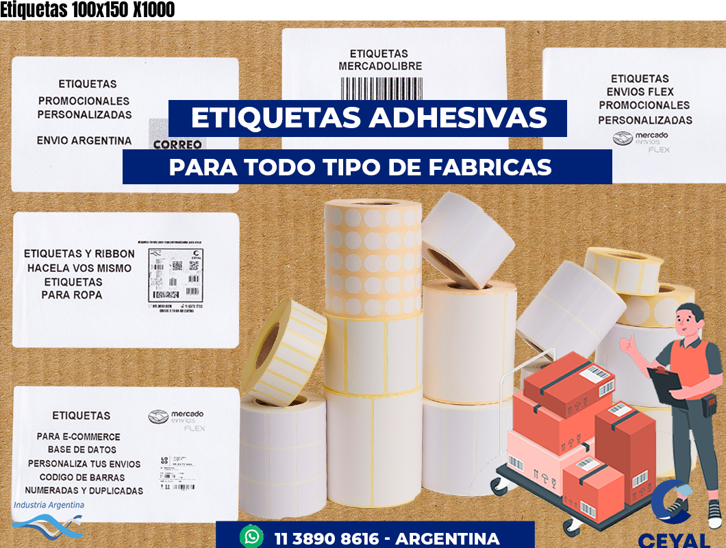 Etiquetas 100x150 X1000