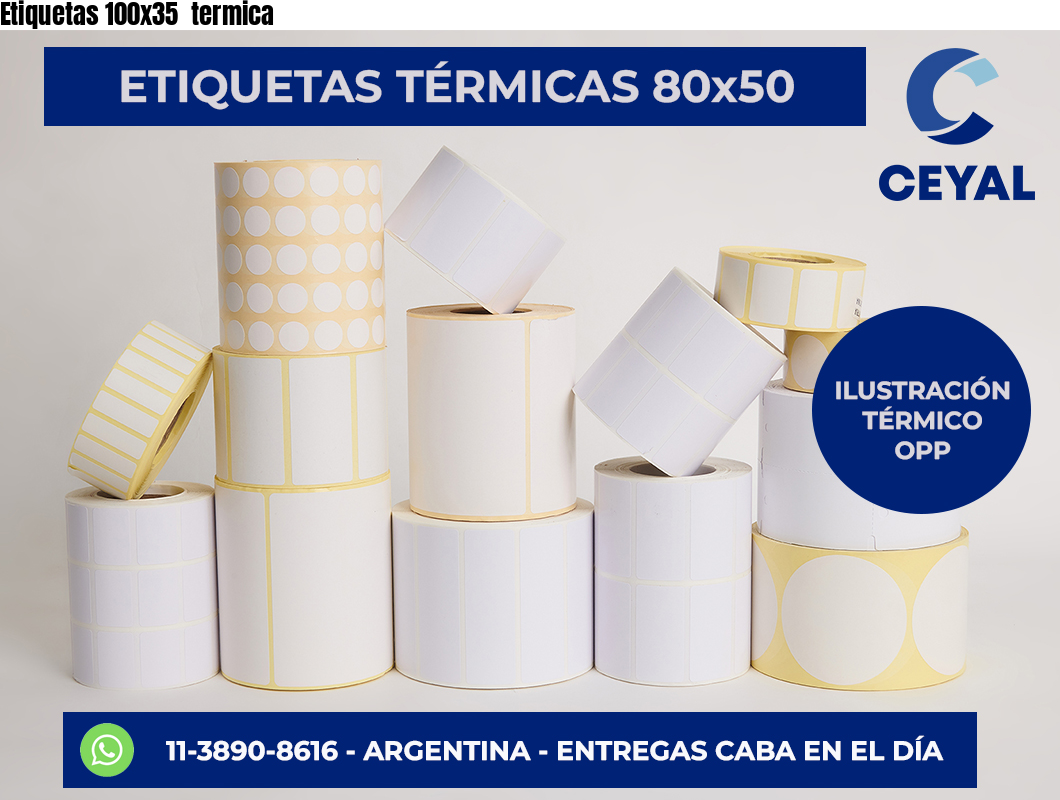 Etiquetas 100×35  termica
