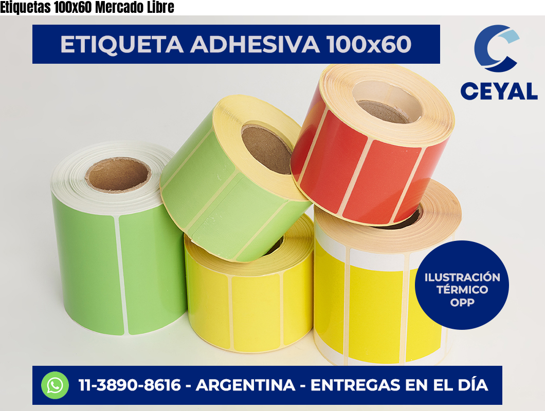 Etiquetas 100×60 Mercado Libre