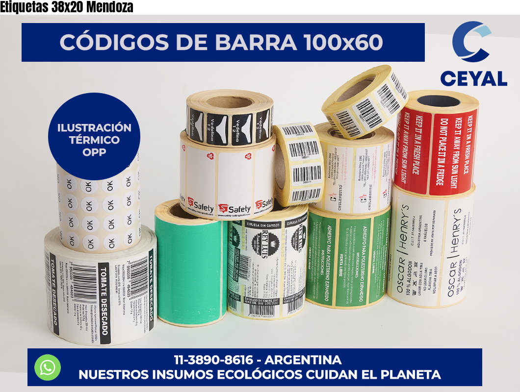 Etiquetas 38x20 Mendoza