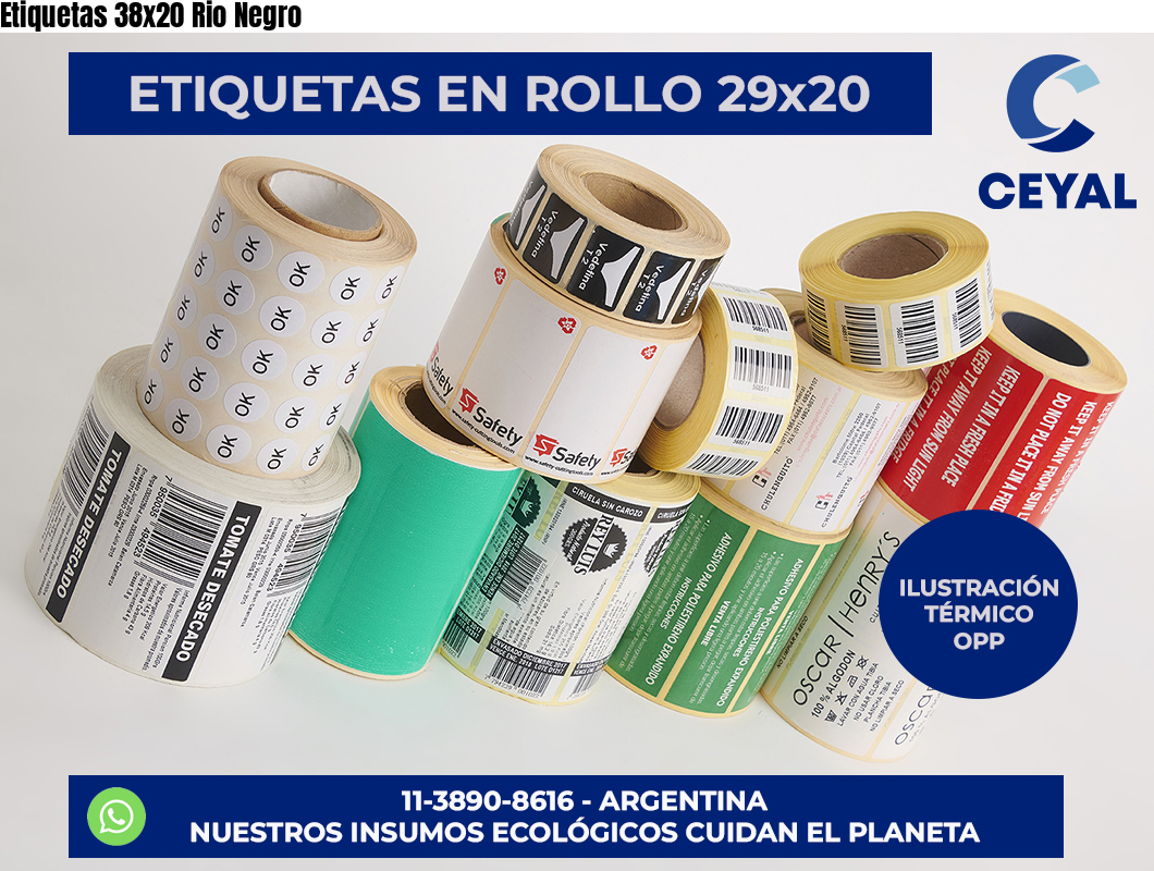 Etiquetas 38x20 Rio Negro