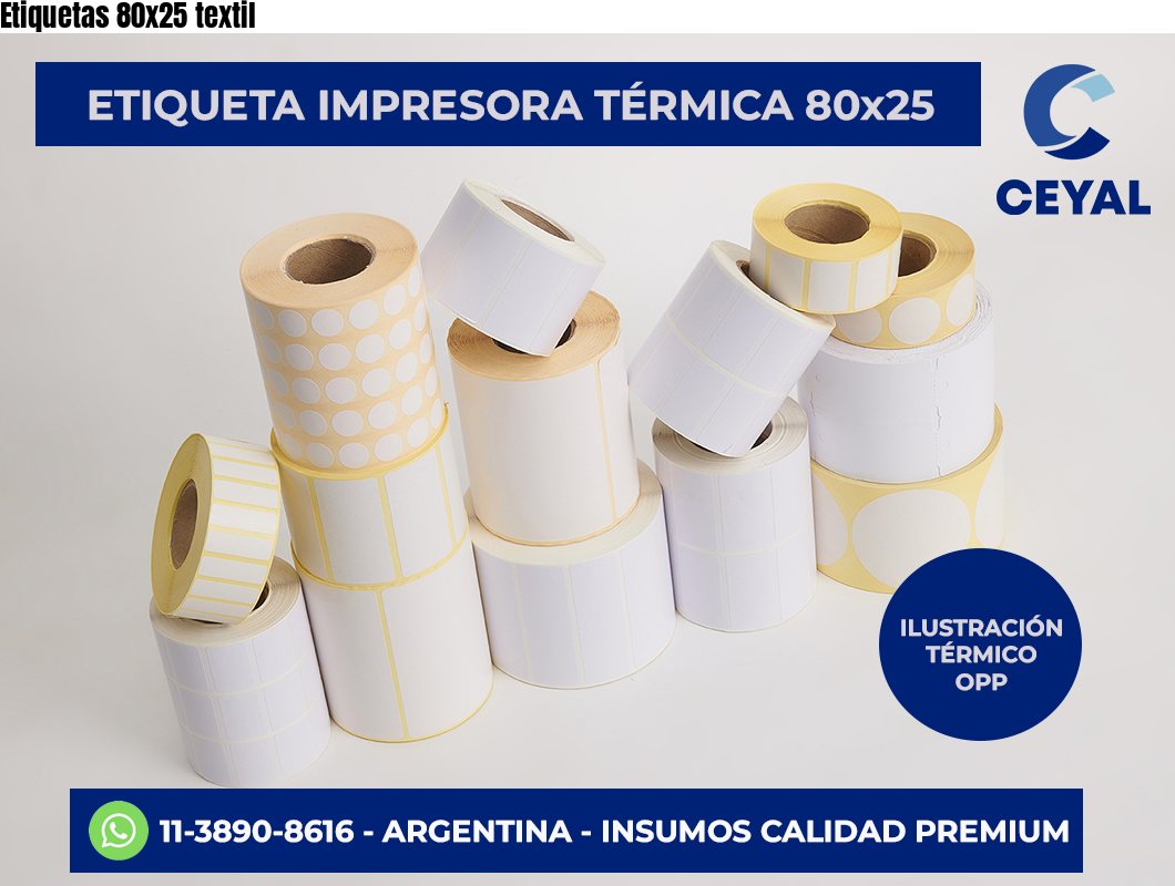 Etiquetas 80×25 textil
