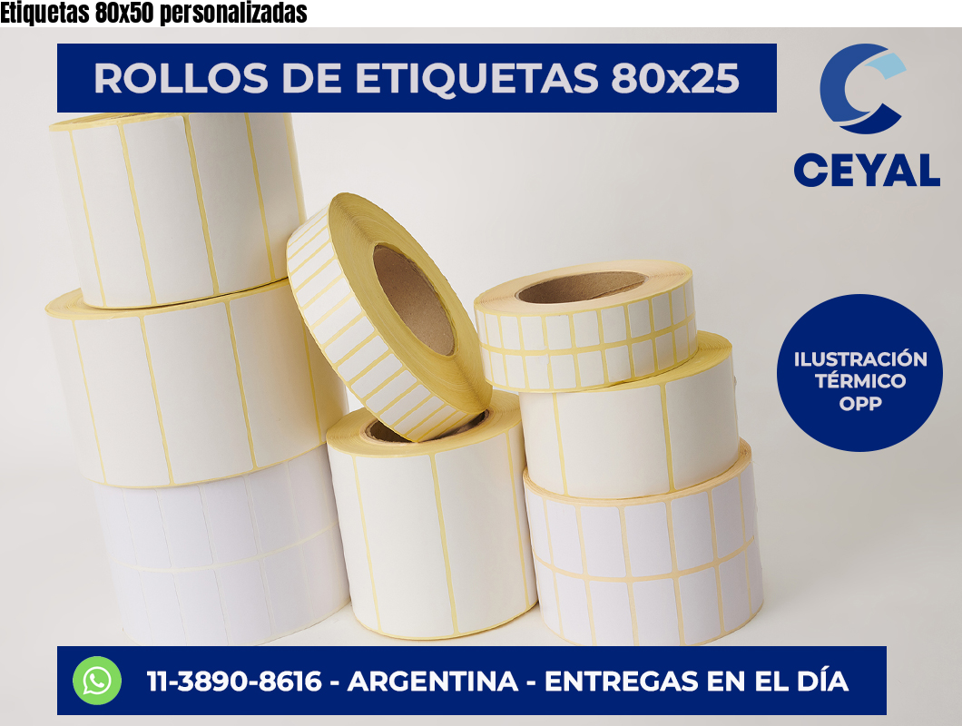 Etiquetas 80×50 personalizadas