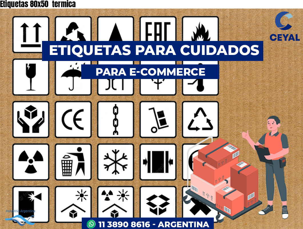 Etiquetas 80x50  termica