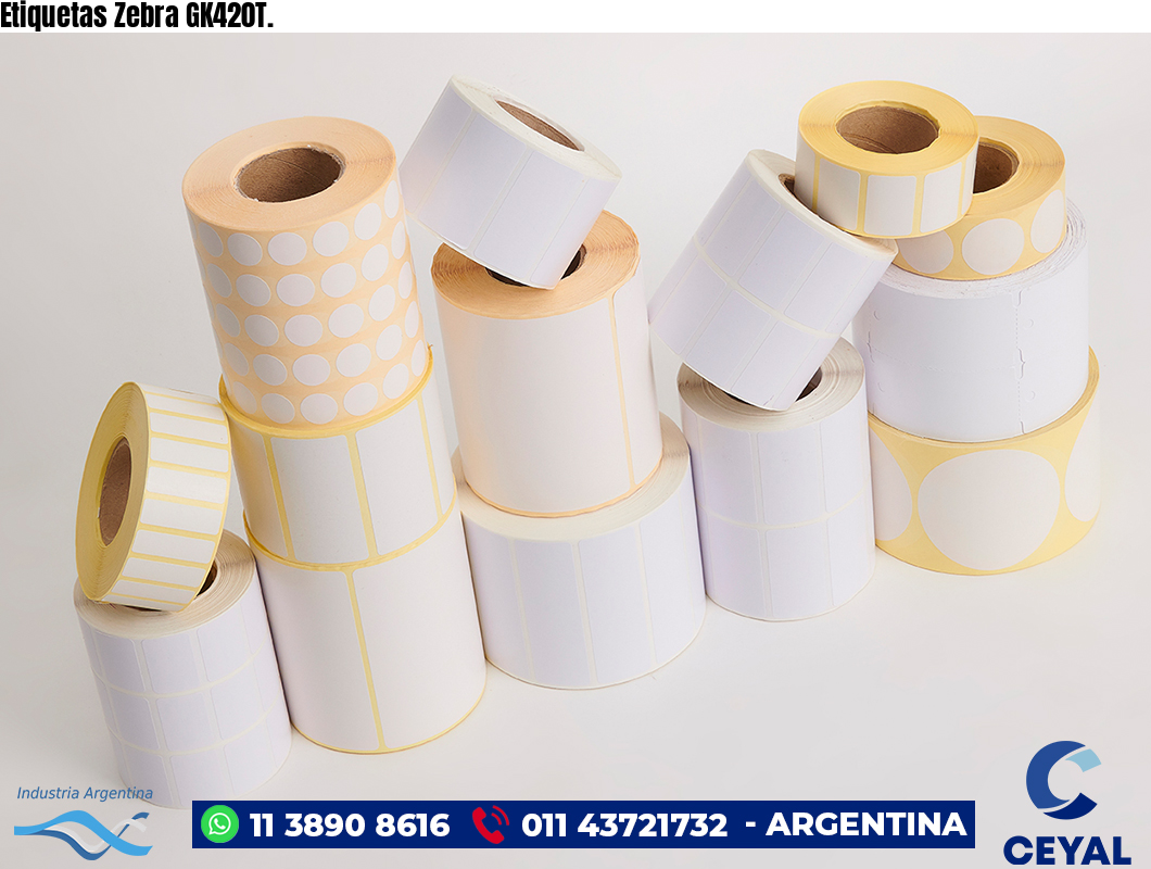Etiquetas Zebra GK420T.