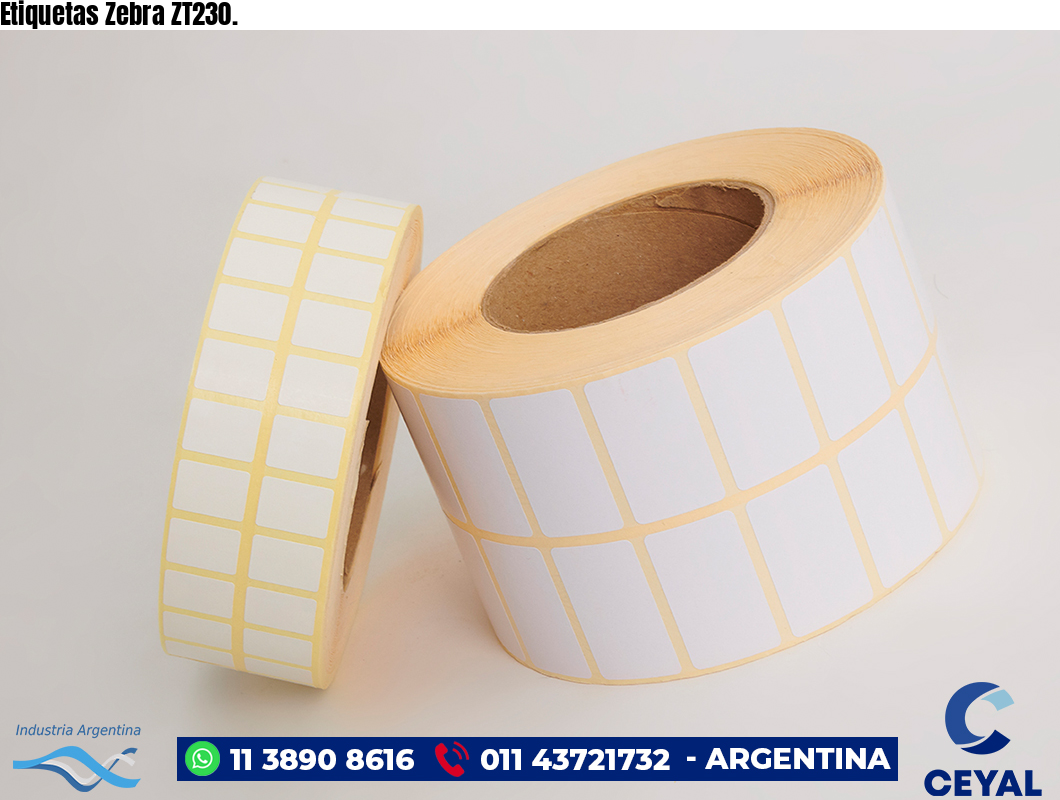 Etiquetas Zebra ZT230.