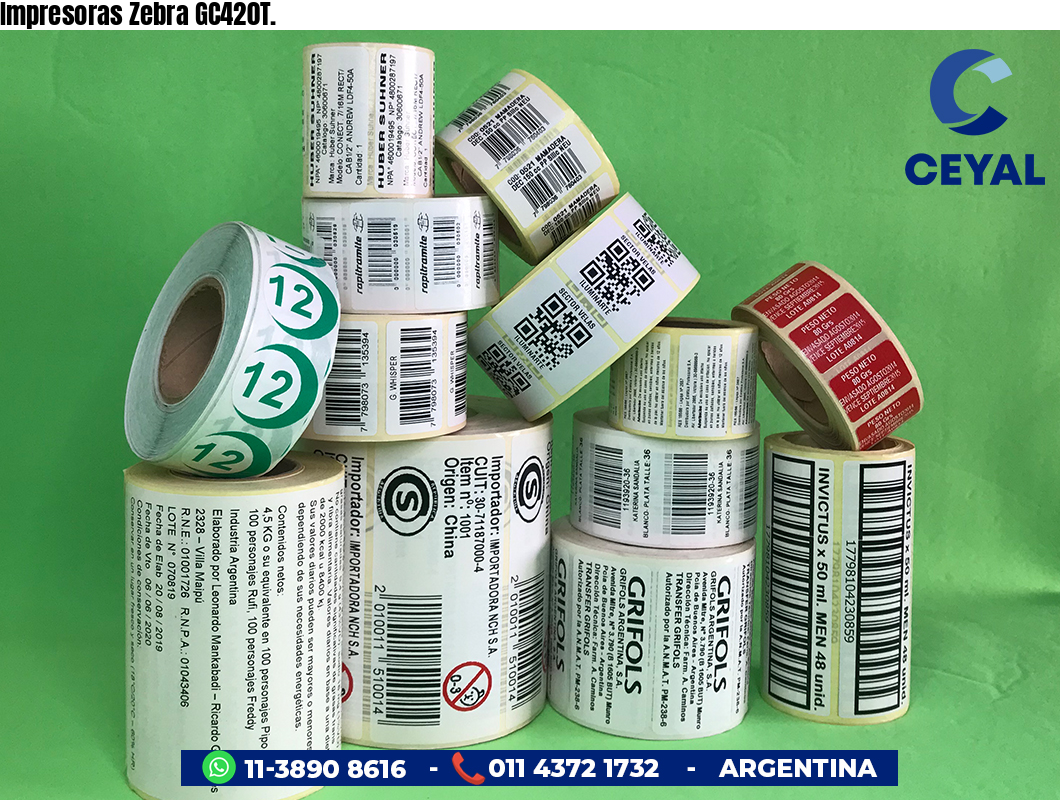 Impresoras Zebra GC420T.