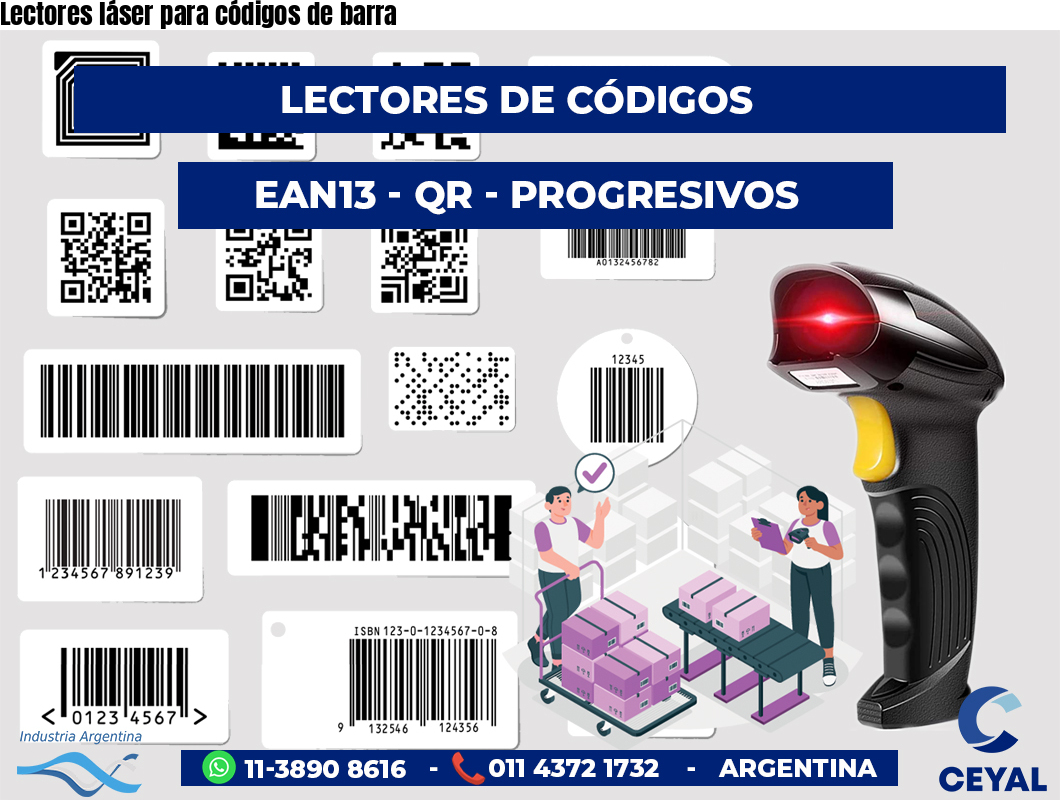 Lectores láser para códigos de barra
