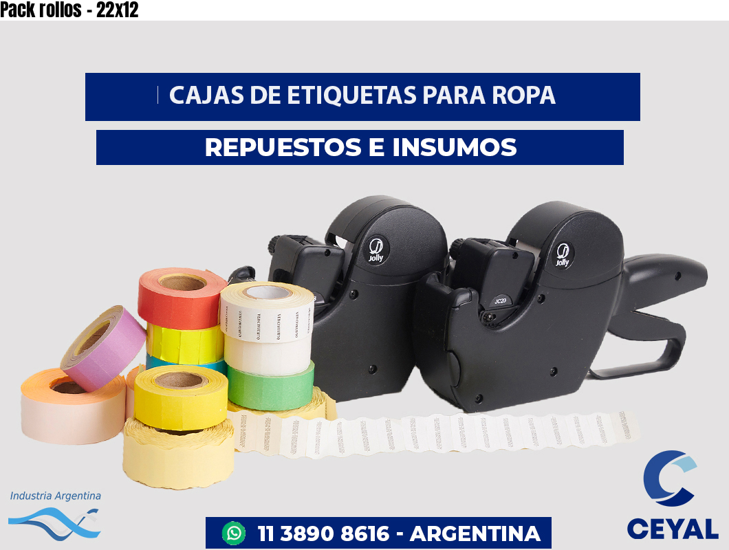 Pack rollos - 22x12
