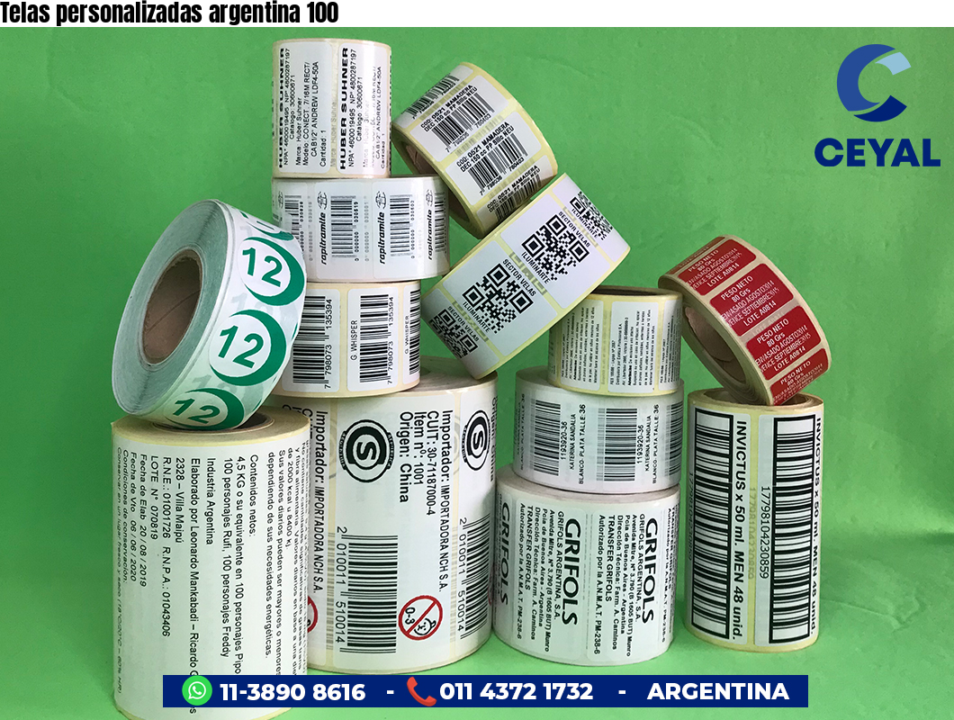 Telas personalizadas argentina 100