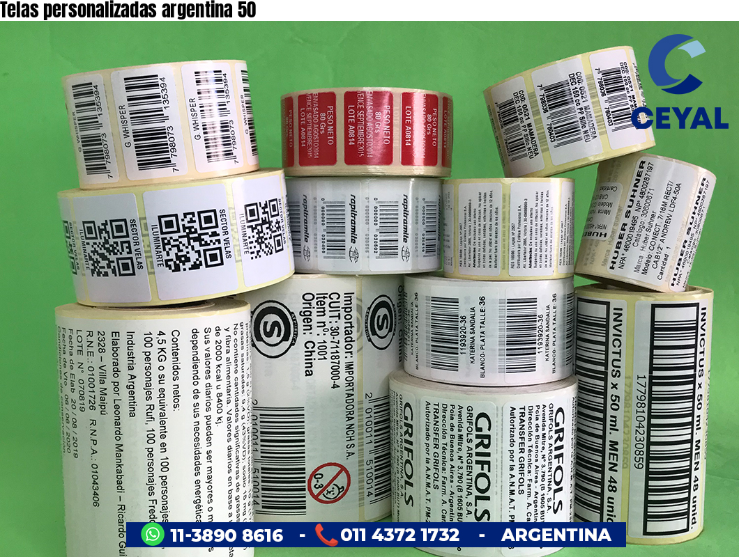 Telas personalizadas argentina 50