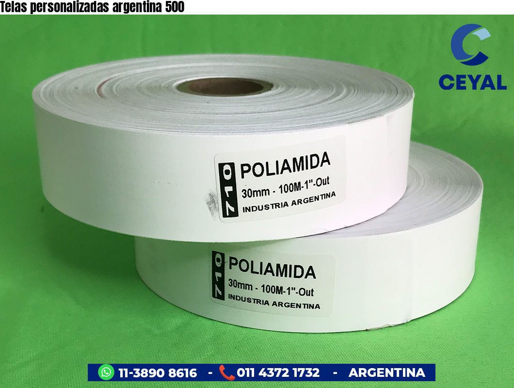 Telas personalizadas argentina 500