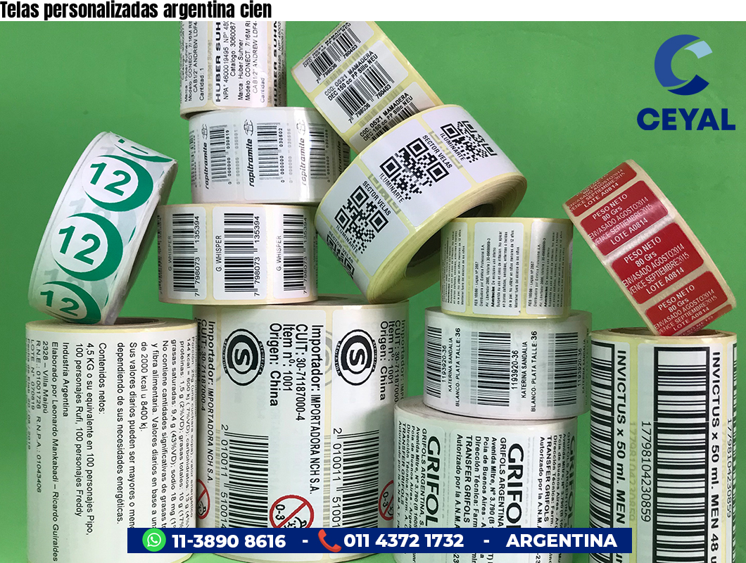Telas personalizadas argentina cien
