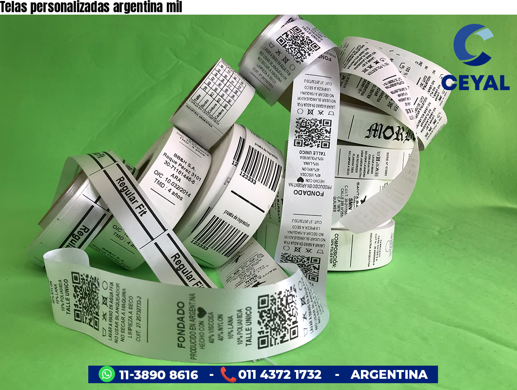 Telas personalizadas argentina mil