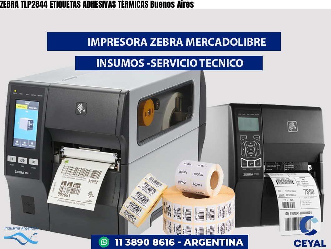 ZEBRA TLP2844 ETIQUETAS ADHESIVAS TÉRMICAS Buenos Aires