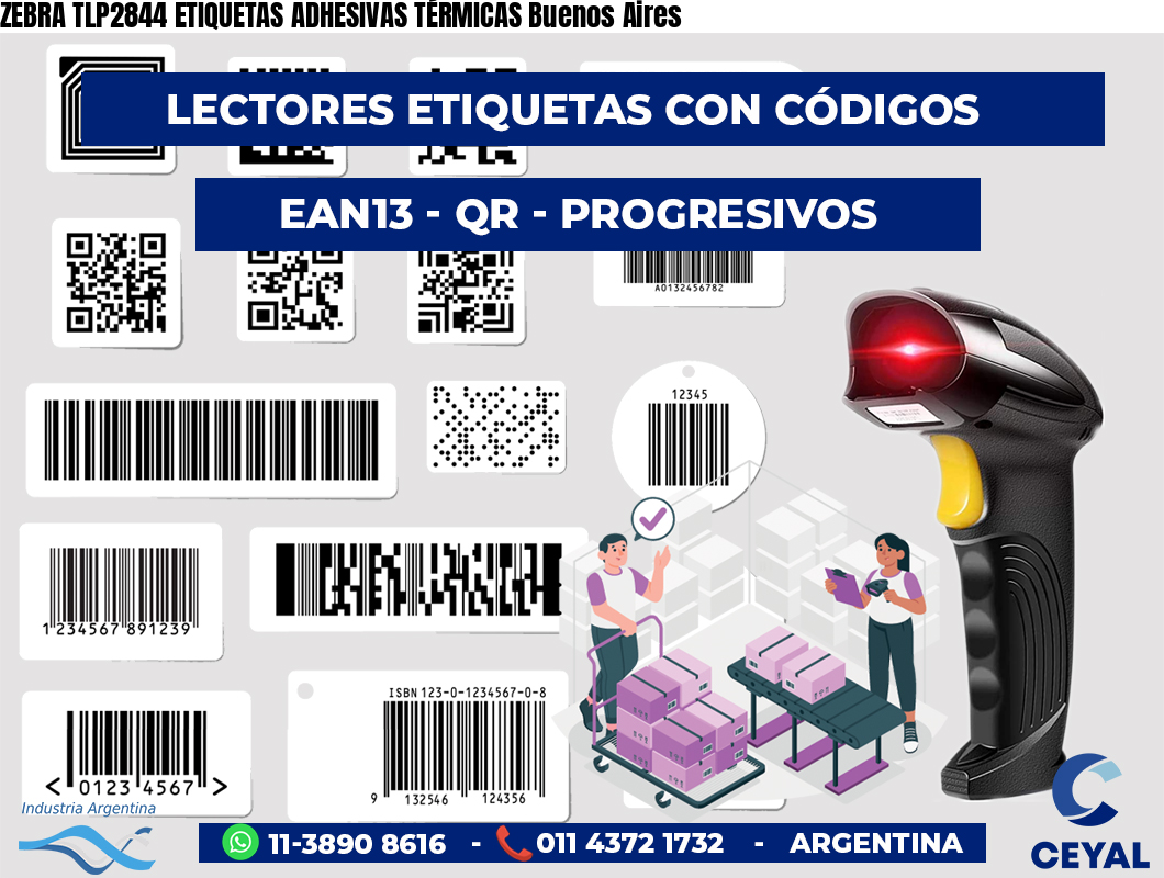 ZEBRA TLP2844 ETIQUETAS ADHESIVAS TÉRMICAS Buenos Aires