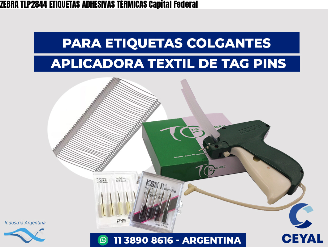 ZEBRA TLP2844 ETIQUETAS ADHESIVAS TÉRMICAS Capital Federal