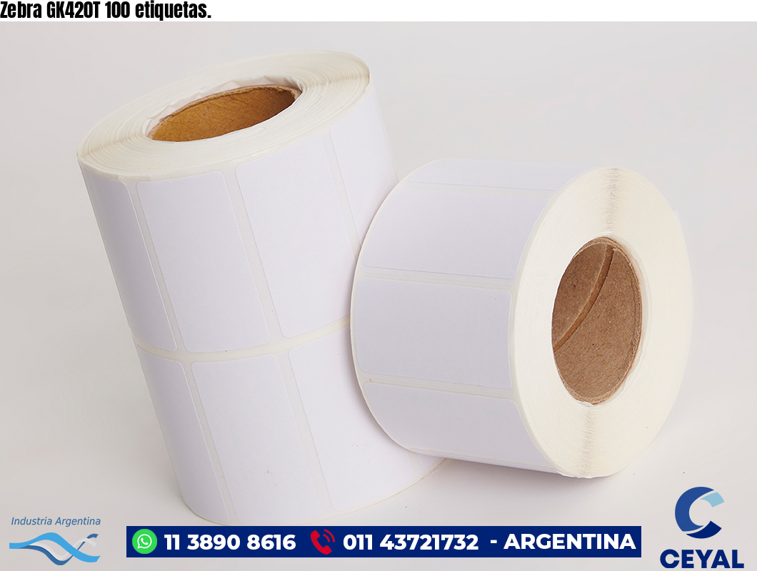 Zebra GK420T 100 etiquetas.