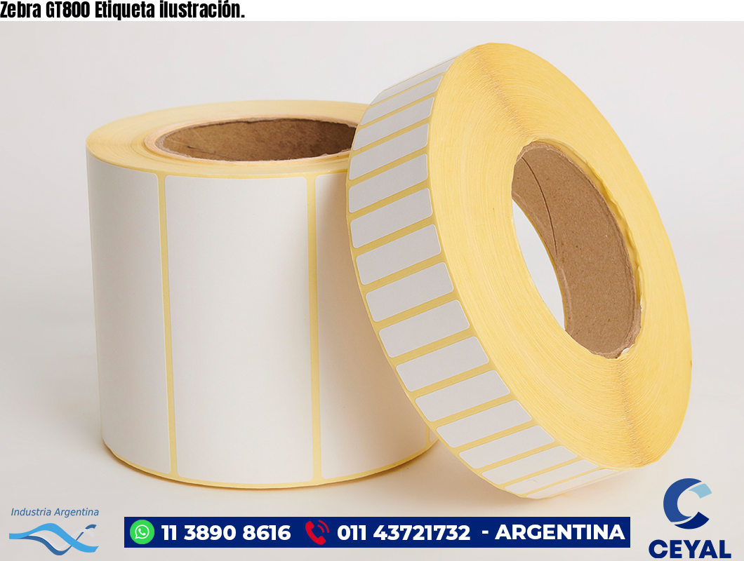 Zebra GT800 Etiqueta ilustración.