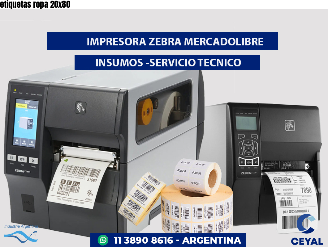 etiquetas ropa 20x80