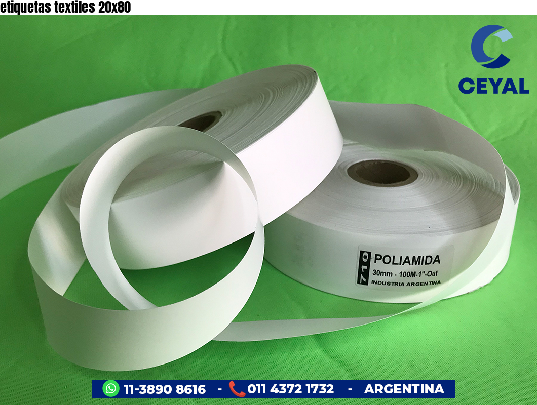 etiquetas textiles 20x80