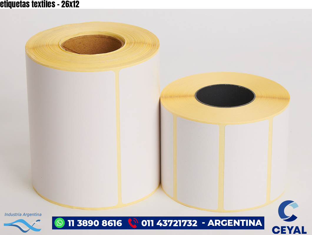 etiquetas textiles - 26x12