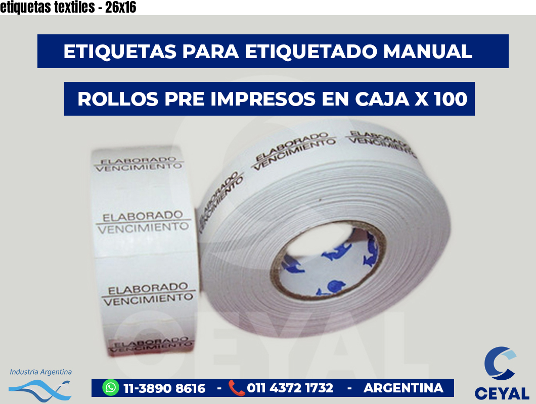 etiquetas textiles - 26x16