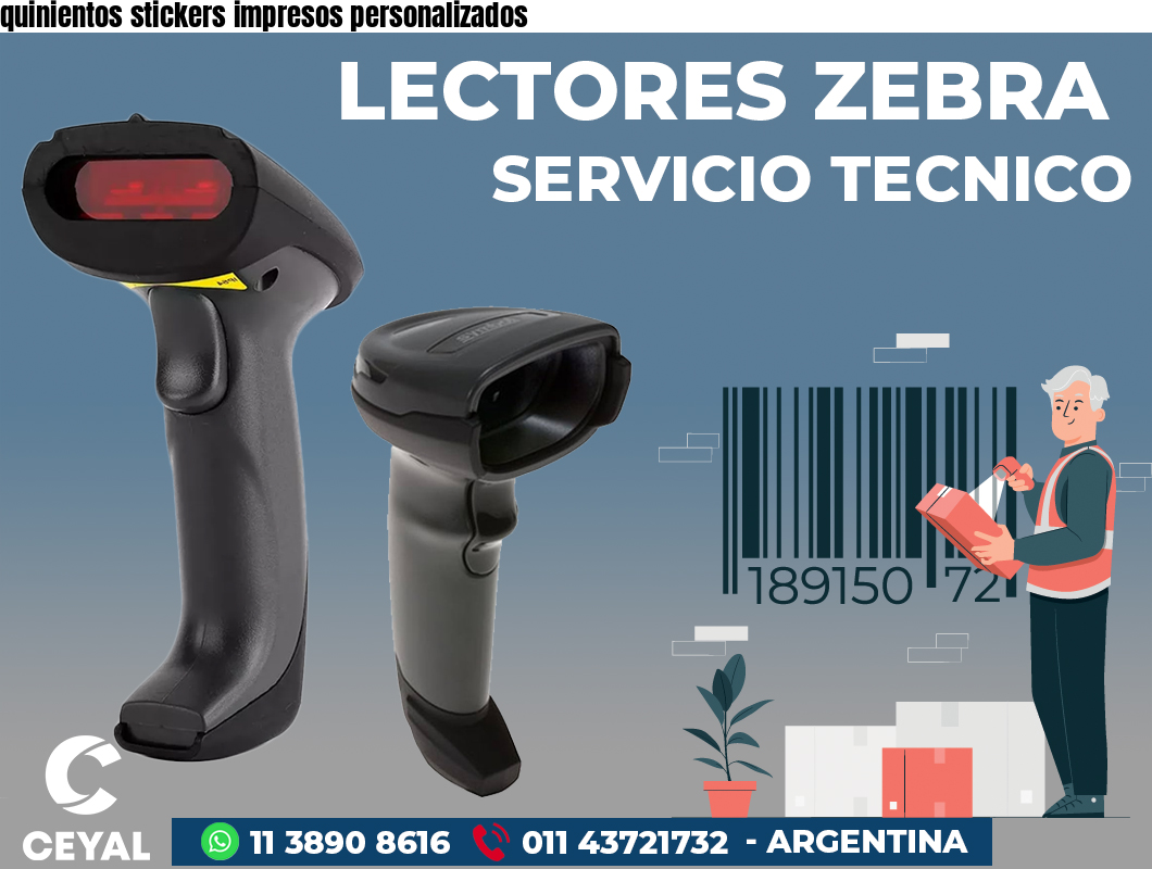 quinientos stickers impresos personalizados