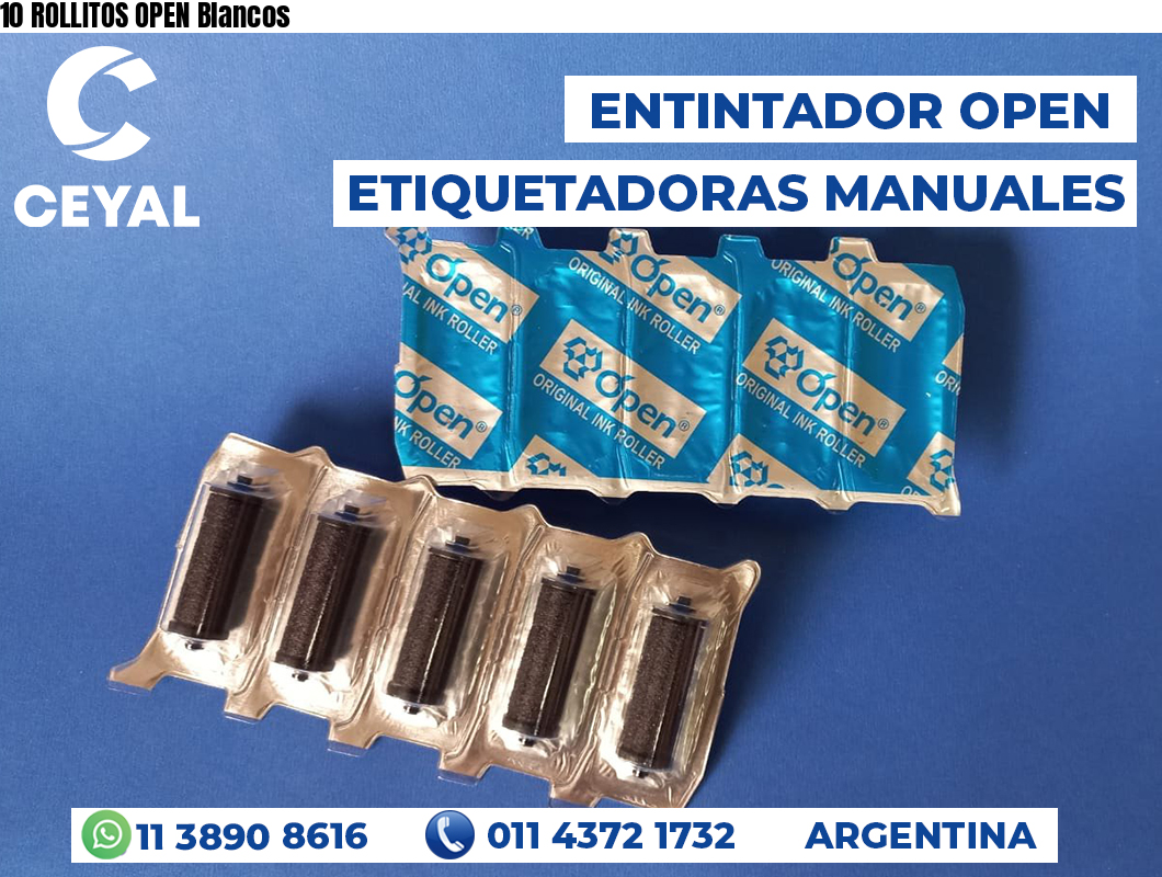 10 ROLLITOS OPEN Blancos
