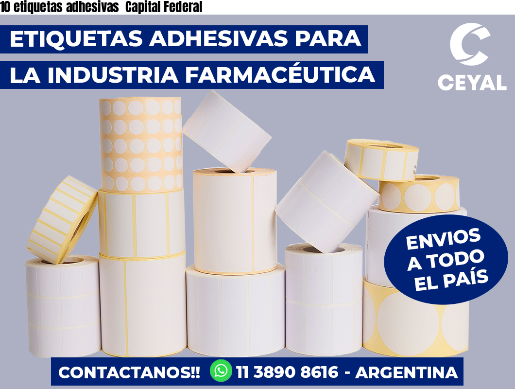 10 etiquetas adhesivas  Capital Federal