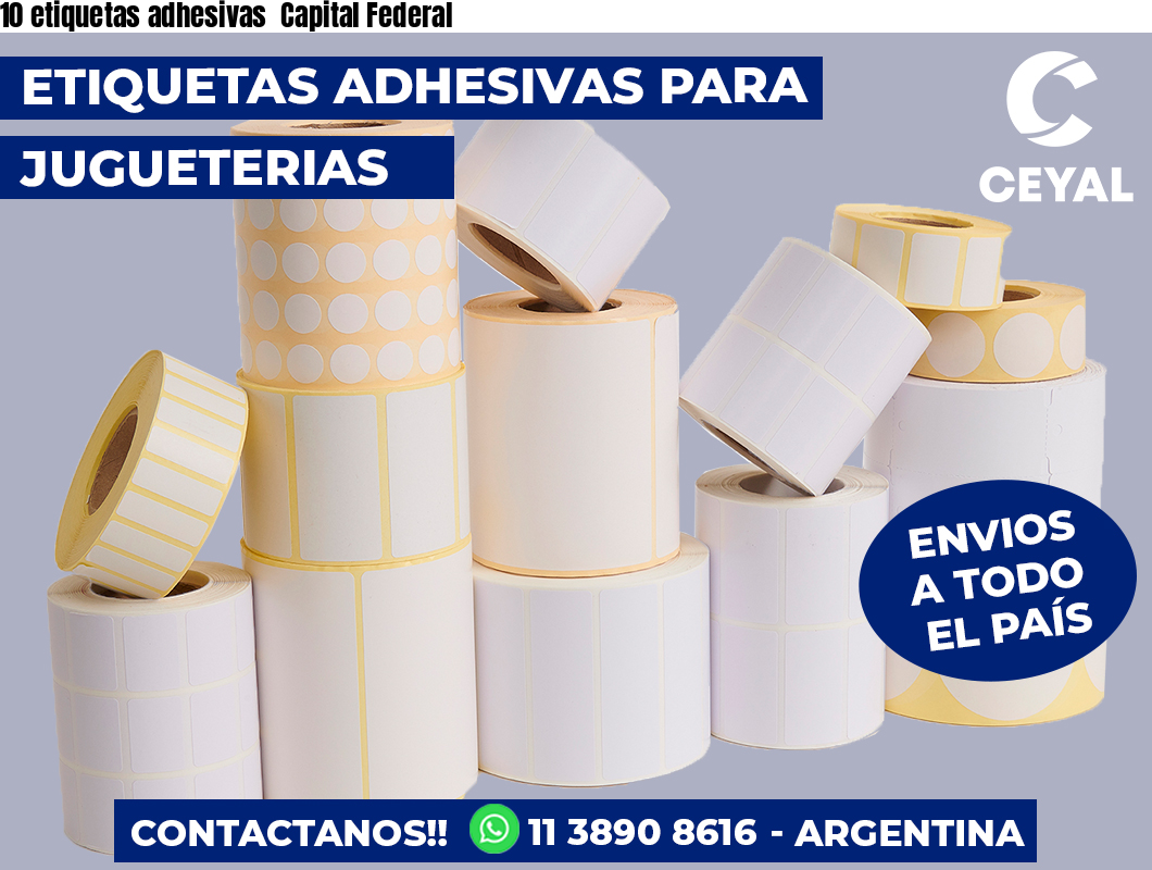 10 etiquetas adhesivas  Capital Federal