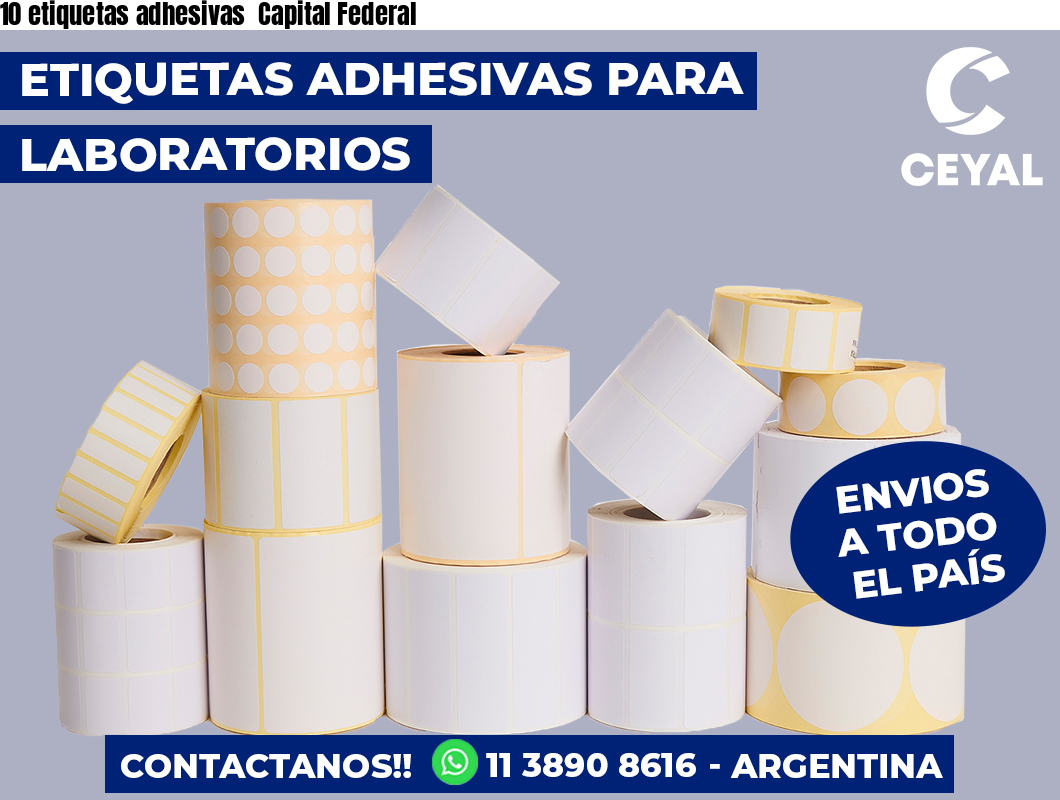 10 etiquetas adhesivas  Capital Federal