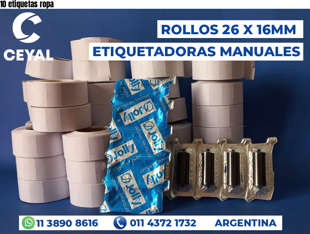 10 etiquetas ropa