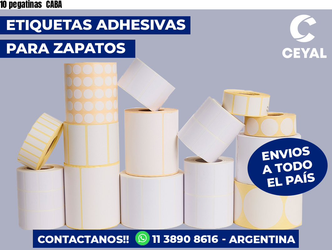 10 pegatinas  CABA