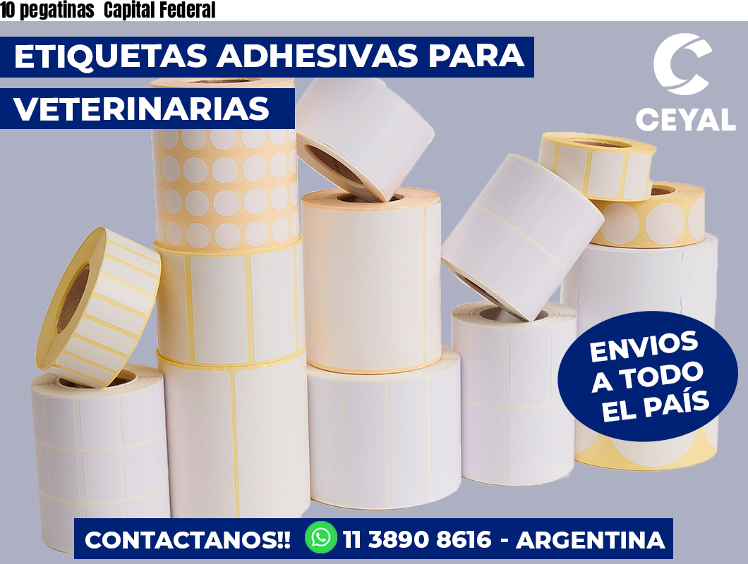 10 pegatinas  Capital Federal