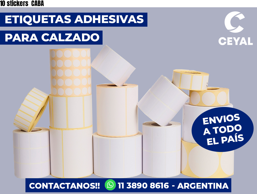10 stickers  CABA